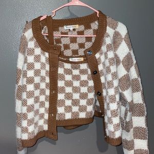 Two piece cardigan and top set